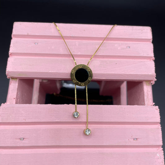 Gold Luxury Design Round Shape Pearl Pendant