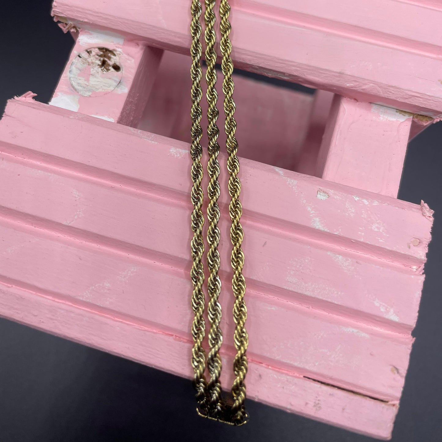 Elegant Luxury Gold Design Triple Robe Chain Bracelet