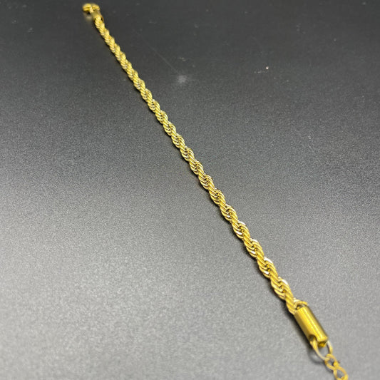 Elegant Luxury Gold Design Robe Chain Bracelet