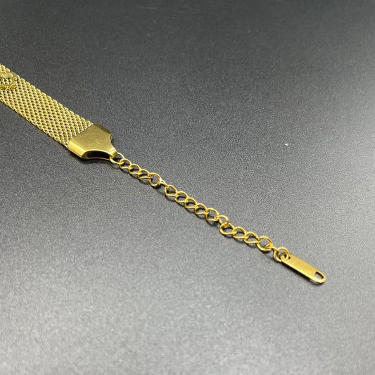 Elegant Luxury Gold Design Four Leaf Clover Bracelet