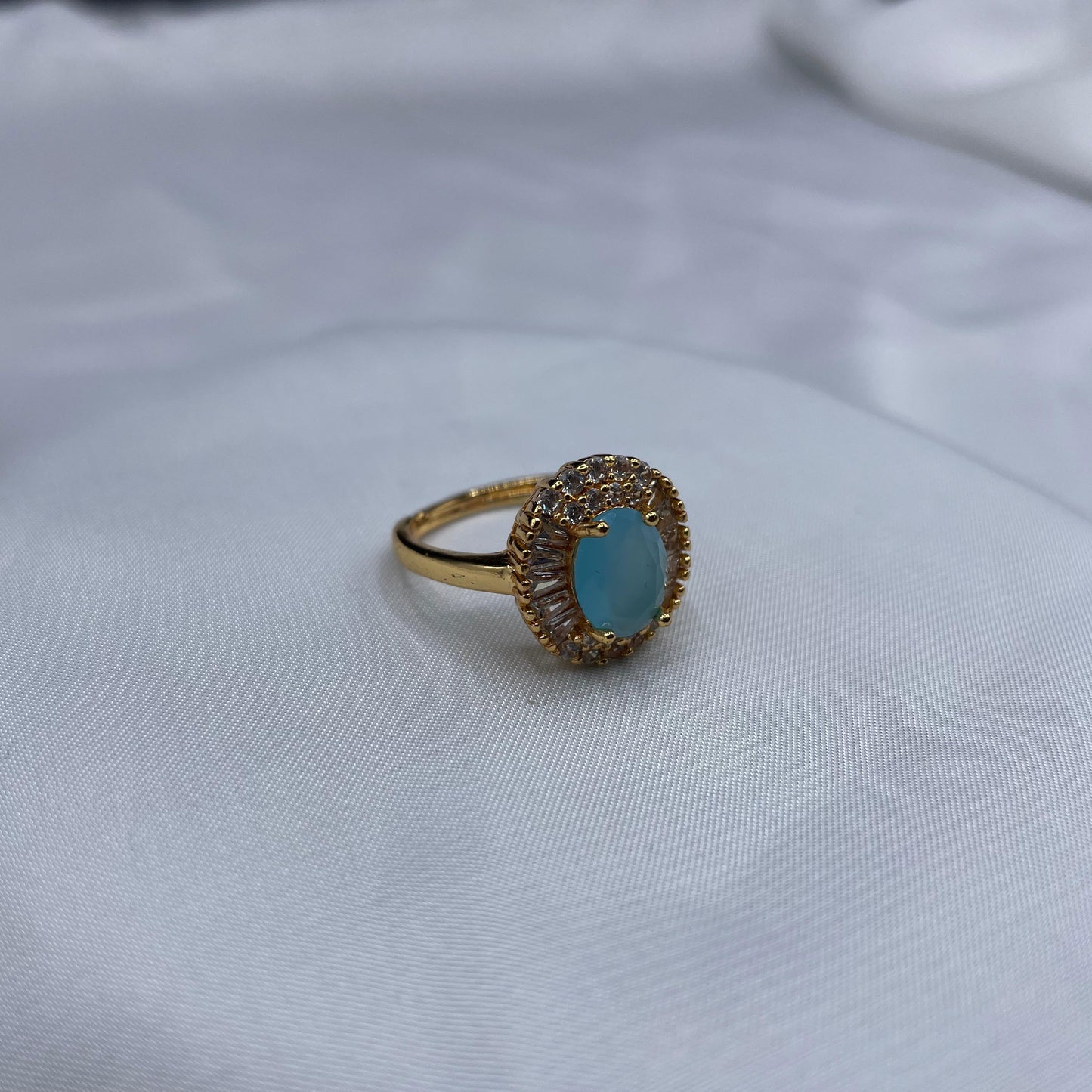 New Elegant Luxury Design Gold & Silver Colours With Zircon Stone Adjustable Ring