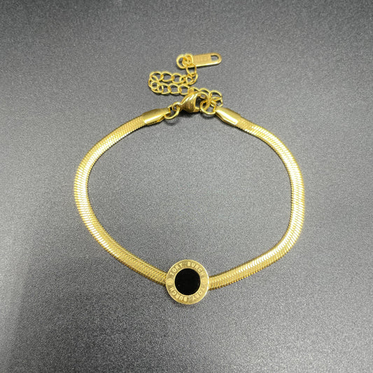 Elegant Luxury Gold Design Blade Chain Bracelet