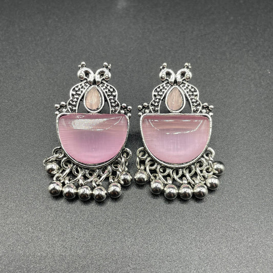 New Elegant Antique Design Natural Stone Oxidize Earring